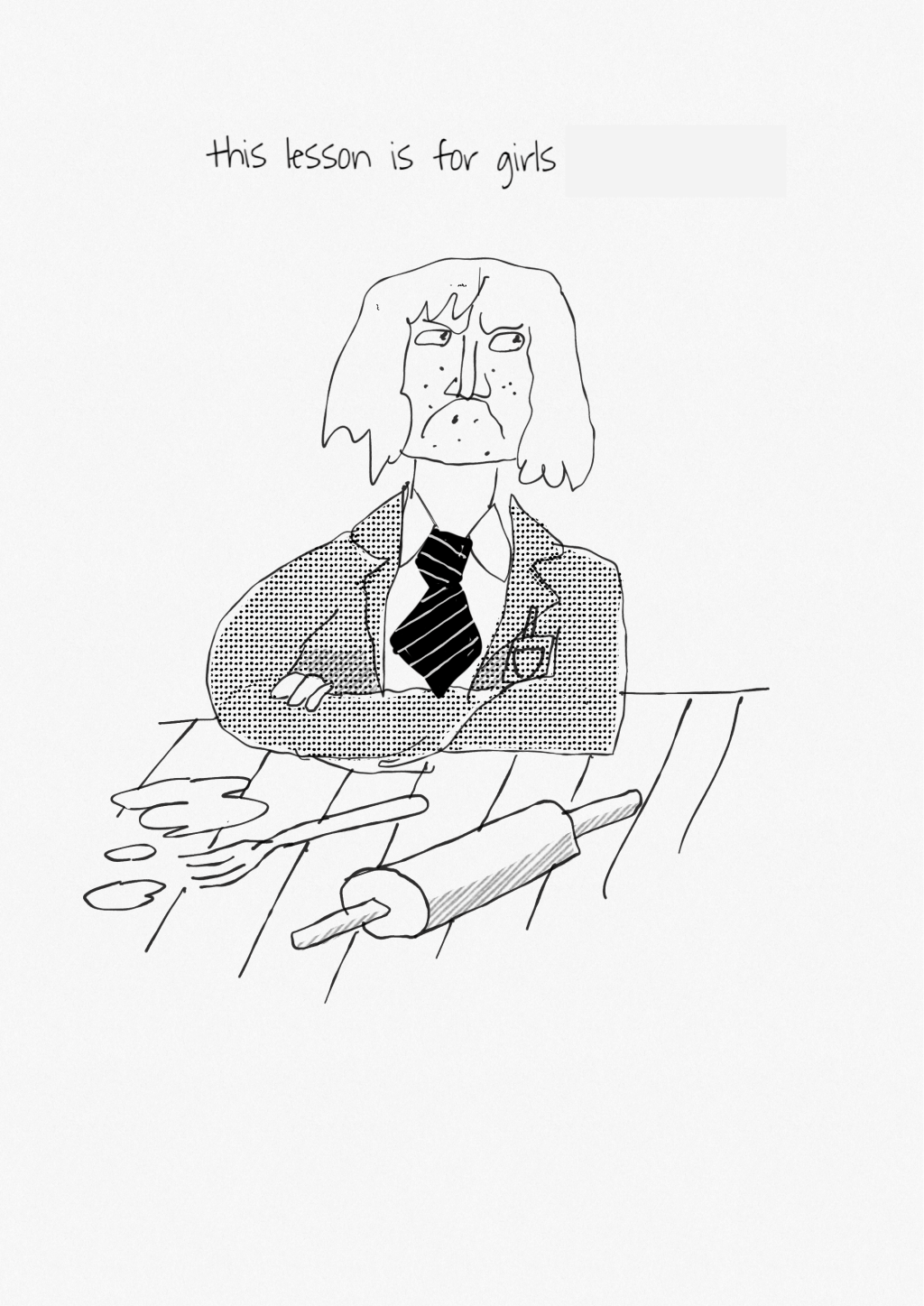 Boys don’t do&nbsp;cooking