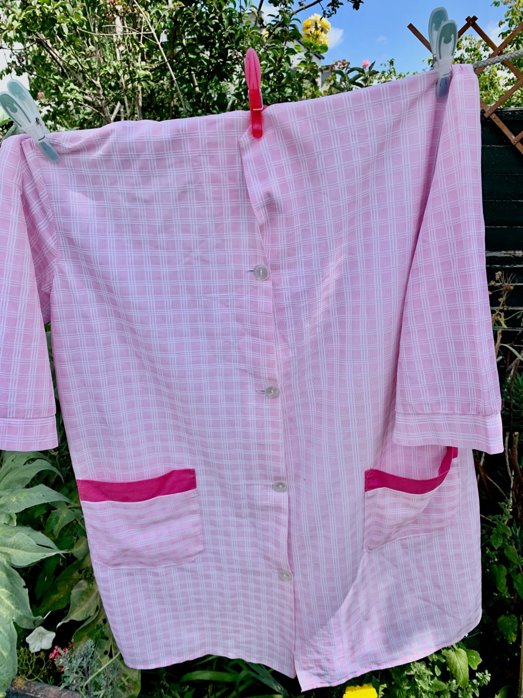 Pink Nylon Overall